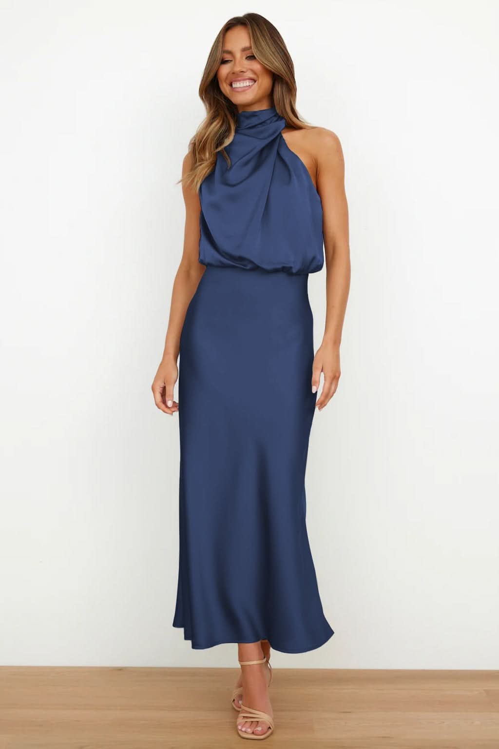 Quentin Dress Sahara Draped