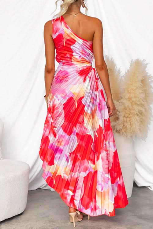 Yanira™ | Pleated One-Shoulder Dress