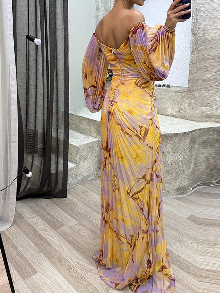 Elegant Dress with V-Neck