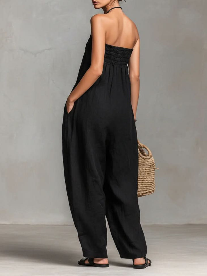 Nina™ | Elegant Strapless Jumpsuit